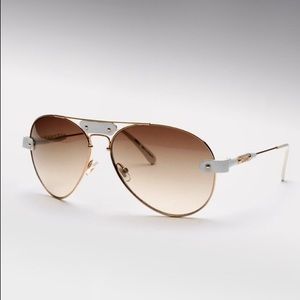 Chloe leather aviator glasses